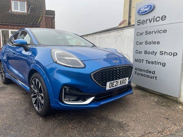Ford Puma 1.0T 155ps Ecoboost mHEV ST-Line Vignale 5dr DCT Crossover Petrol Desert Island Blue