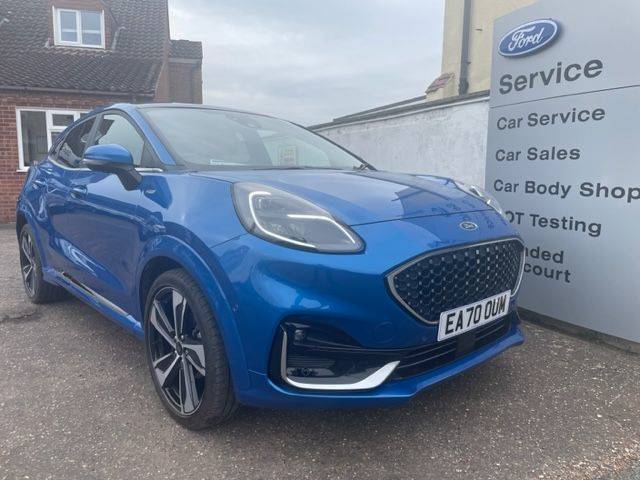 Ford Puma Vignale 1.0T 125 EcoBoost Hybrid mHEV ST-Line X Vignale 5dr Crossover Petrol Desert Island Blue