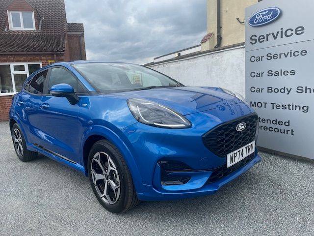 Ford Puma 1.0T 125ps EcoBoost Hybrid mHEV ST-Line 5dr DCT Crossover Petrol Desert Island Blue