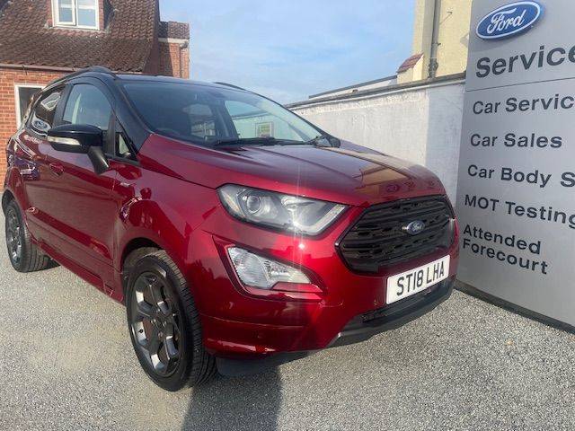 Ford Ecosport 1.0T EcoBoost 125 ST-Line 6-spd  Auto Hatchback Petrol Ruby Red